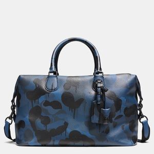 Coach Explorer Bag in Printed Blue Wild Beast Camo